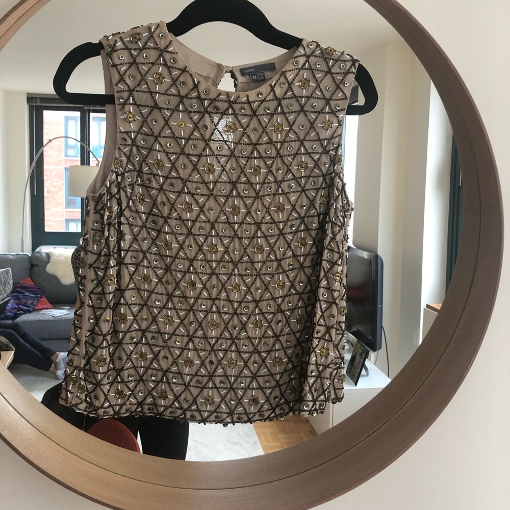Vince sequin top